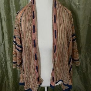 M Missoni multicolor knit open sweaters size 40
